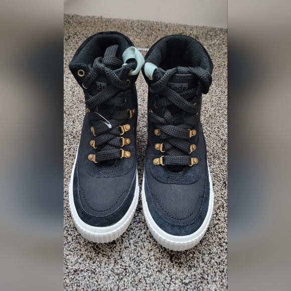 New, Keds Fielder Boot Suede/Nylon & Velvet w/ Thinsulate Women Black, Size 8.5. - Picture 6 of 6